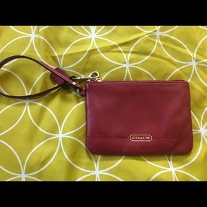 Red Coach wristlet brand new!